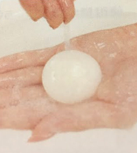 米肌の肌潤石鹸の泡立てのコツ